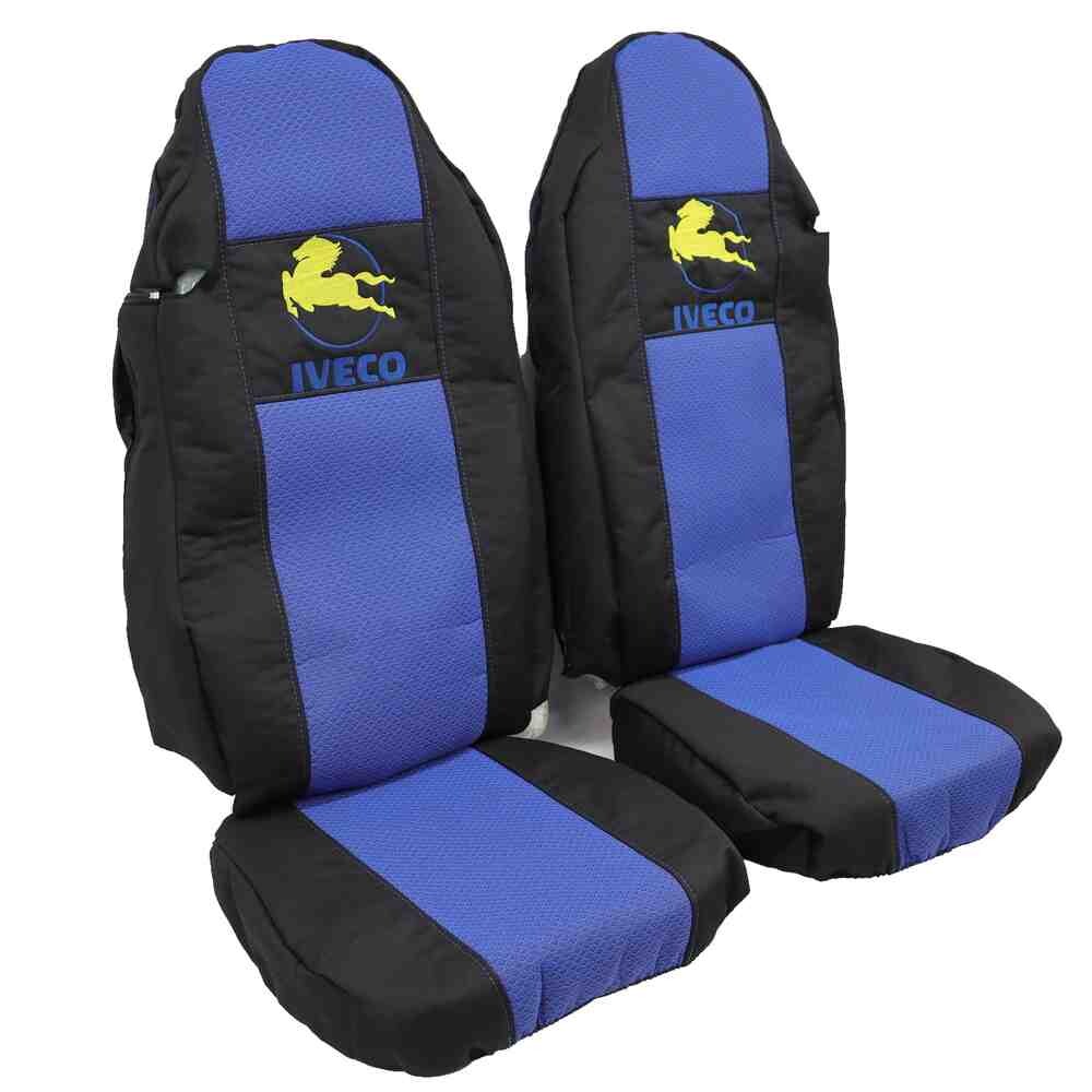 Чехол на сиденья IVECO STRALIS с2003, E-CARGO,TRAKKER с 2008 черно-синий Чехол на сиденья IVECO STRALIS с2003, E-CARGO,TRAKKER с 2008 черно-синий