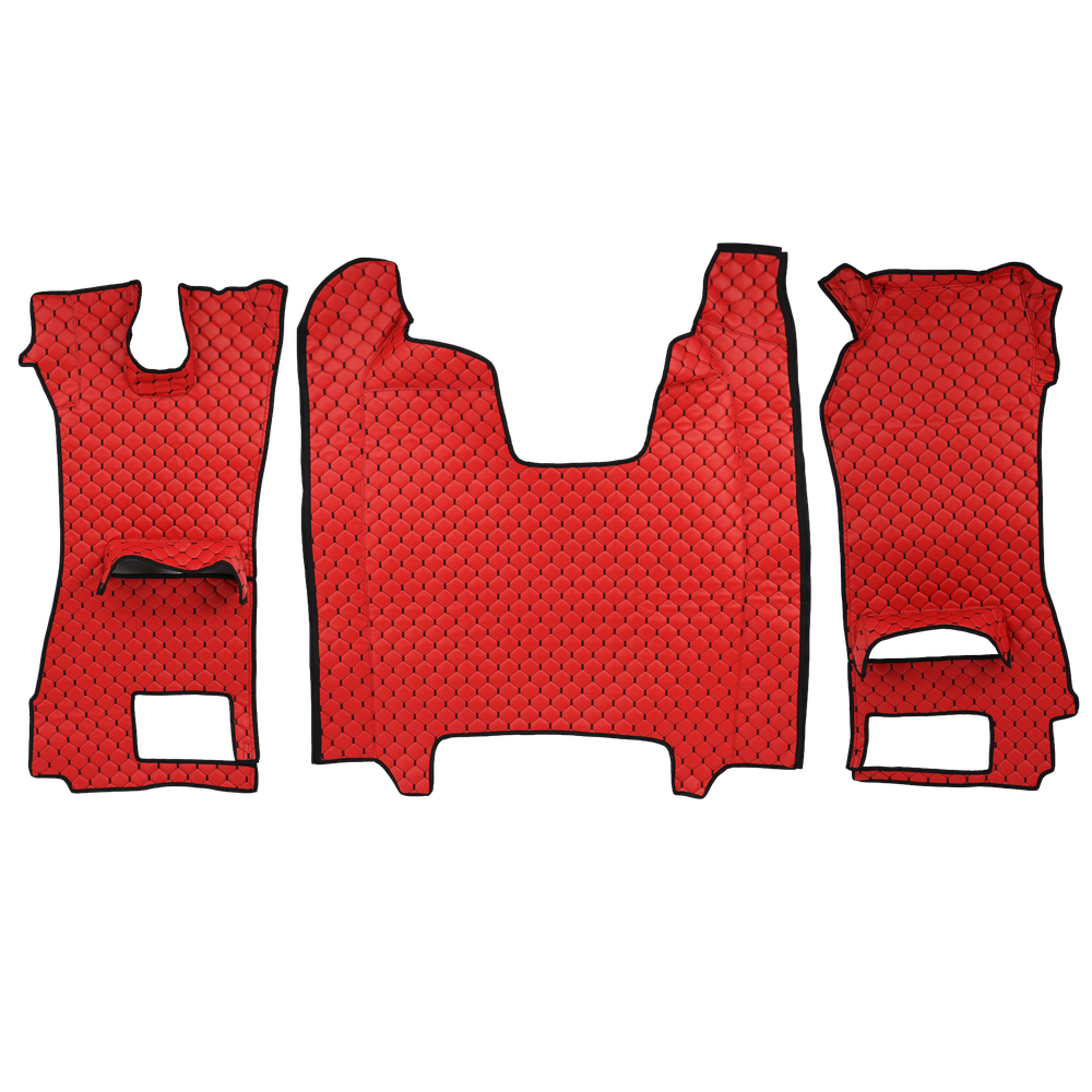 Килимок Екошкіра SCANIA R 2014-2016; рестайлинг 2017; АКПП, червоний, АСП Килимок Екошкіра SCANIA R 2014-2016; рестайлинг 2017; АКПП, червоний, АСП