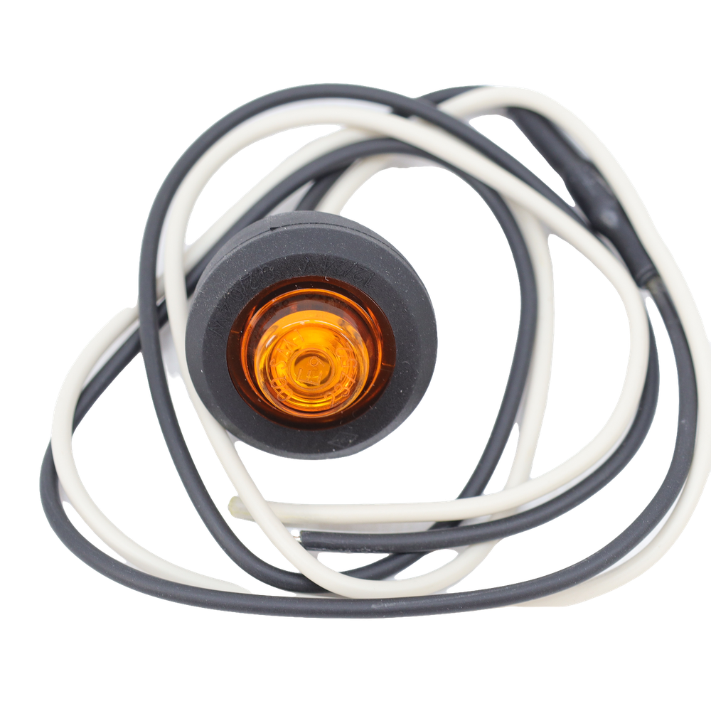 Фонарь габаритный желтый Ø 28 монтаж на трубу Ø 19 (передний)HORPOL Фонарь габаритный желтый Ø 28 монтаж на трубу Ø 19 (передний)HORPOL