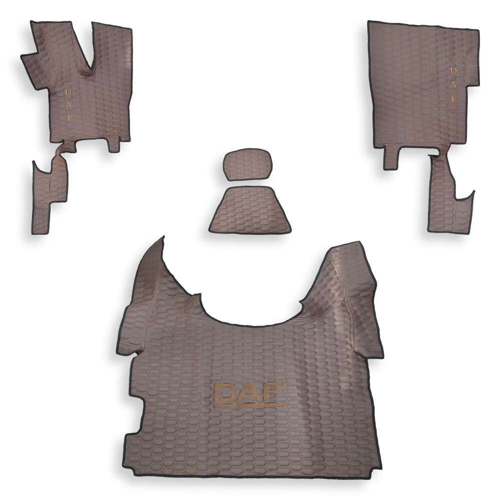 Коврик Экокожа DAF XF106 c 2013;  АКПП коричневый, АСП