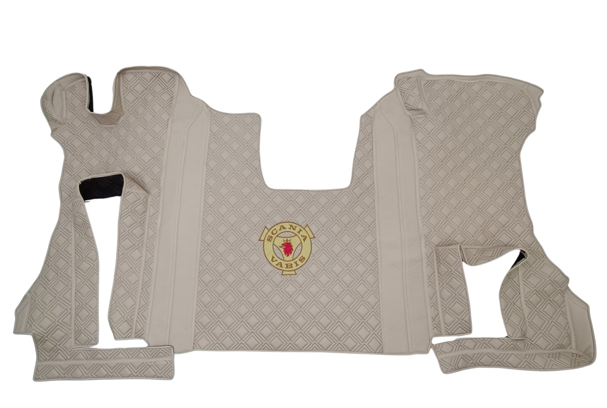 Килимок 3D Екошкіра SCANIA R з 2017; АКПП, бежевий, Килимок 3D Екошкіра SCANIA R з 2017; АКПП, бежевий,