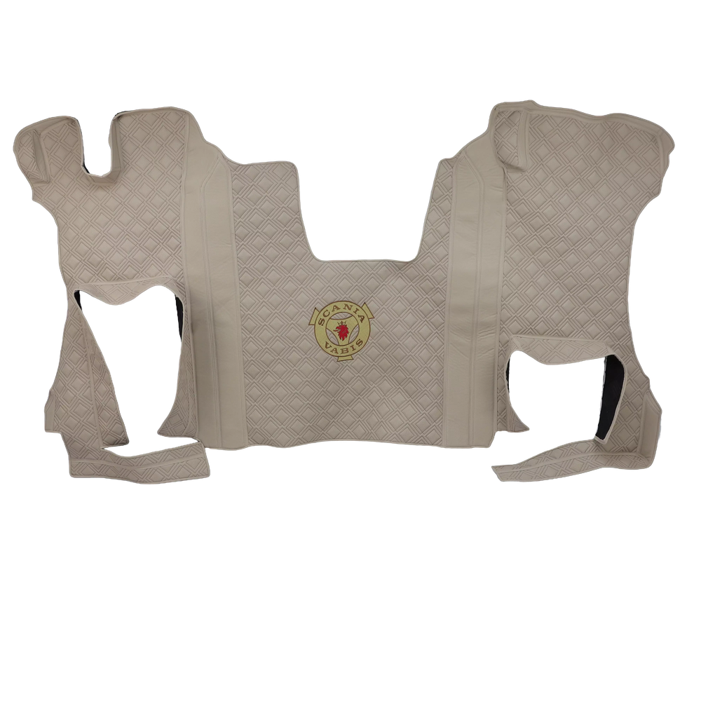 Килимок 3D Екошкіра SCANIA R з 2017; АКПП, бежевий, Килимок 3D Екошкіра SCANIA R з 2017; АКПП, бежевий,