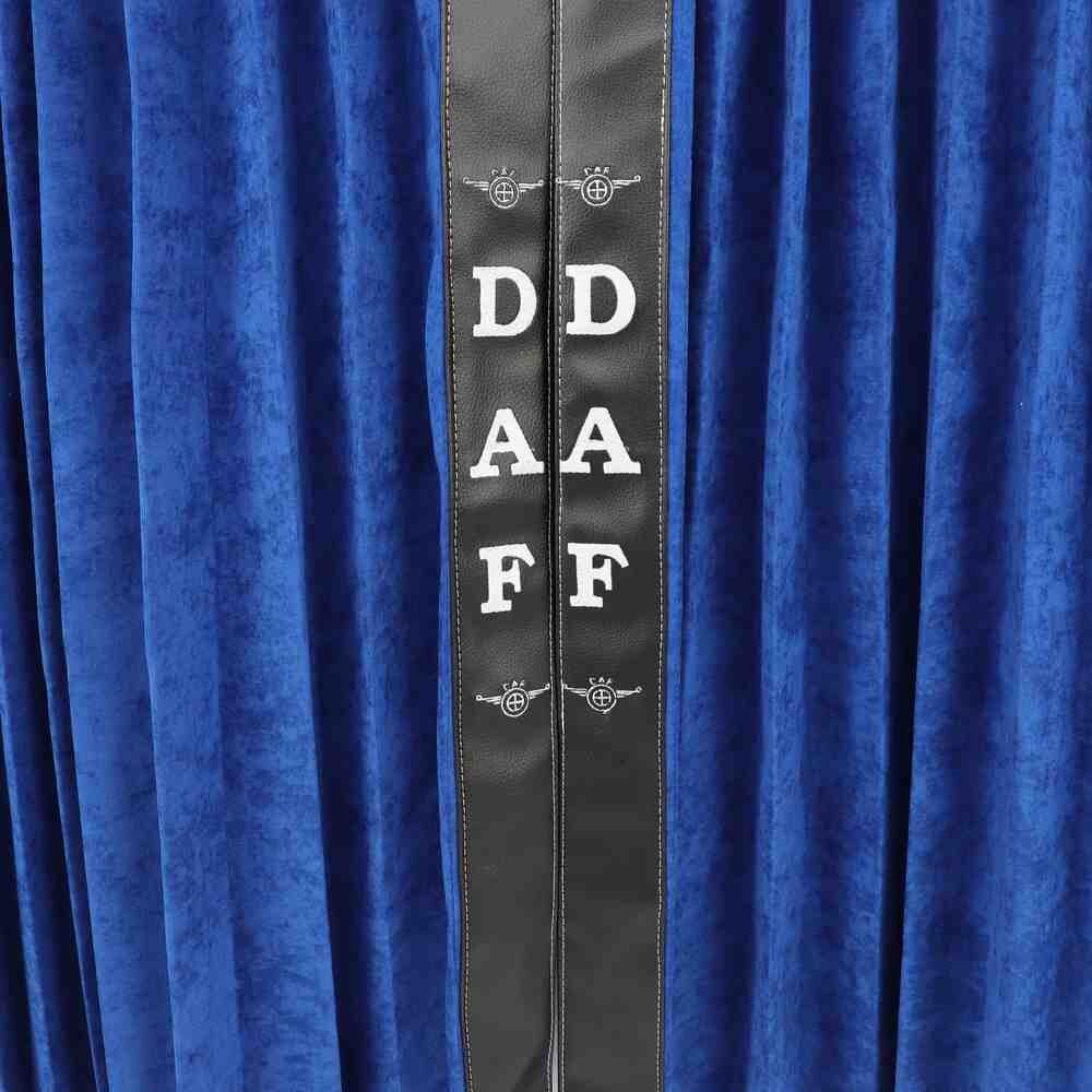 Шторы Рогожка "Bow Folds" DAF ночные синие