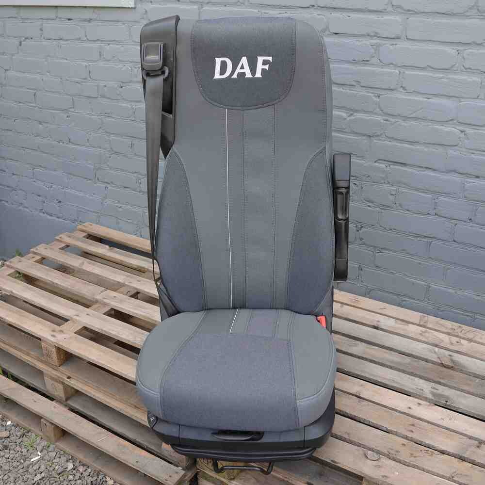 Чехол на сиденья DAF XF105 106 XG CF85 LF (2013-2024) асимметрия шир. спинка  серый ST