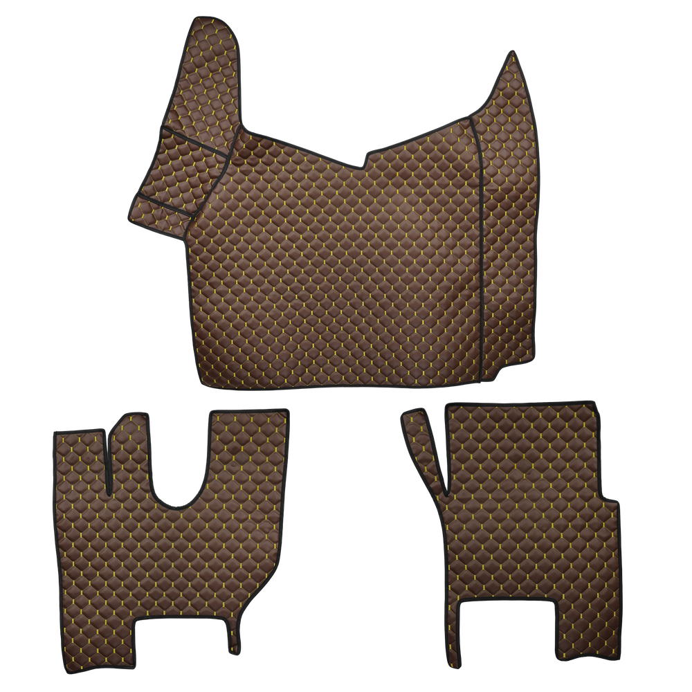 Коврик Экокожа RENAULT T з 2014; АКПП, коричневый,