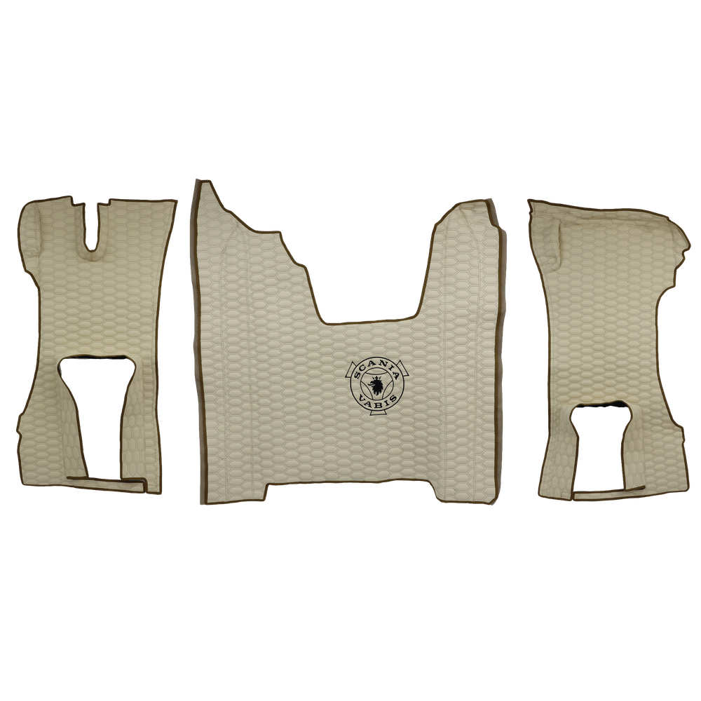 Килимок Екошкіра SCANIA R з 2017; АКПП,бежевий, АСП