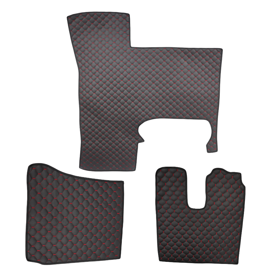 Коврик Экокожа MAN TGL,TGM,TGA XL; черный; перфорация; АСП