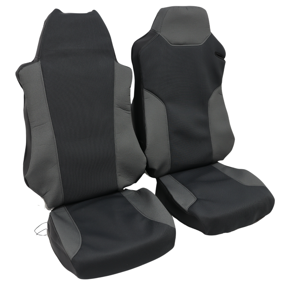 Чехол на сиденья MAN TGX,TGA,TGL,TGM,TGS; (2007-2020) 1 ремень, водитель (Низкий) пассажир (Высокий) серый Чехол на сиденья MAN TGX,TGA,TGL,TGM,TGS; (2007-2020) 1 ремень, водитель (Низкий) пассажир (Высокий) серый