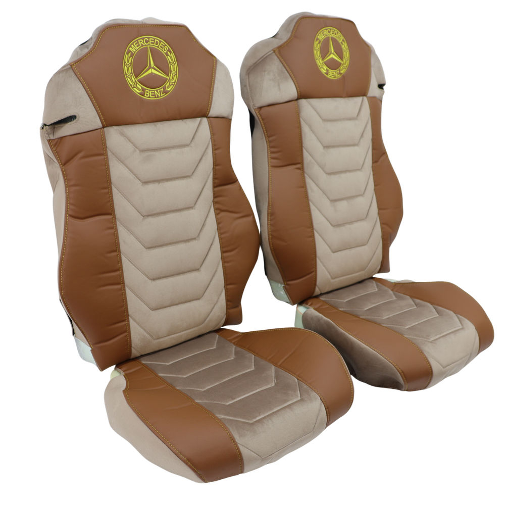 Чохол на сидіння Chess Mercedes Actros EURO 6/1842/1845; коричневий Чохол на сидіння Chess Mercedes Actros EURO 6/1842/1845; коричневий
