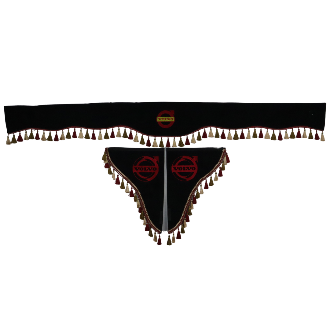 Шторка Рогожка "Double-Sided" VOLVO лоб + косынки черная 2-х сторонняя Шторка Рогожка "Double-Sided" VOLVO лоб + косынки черная 2-х сторонняя