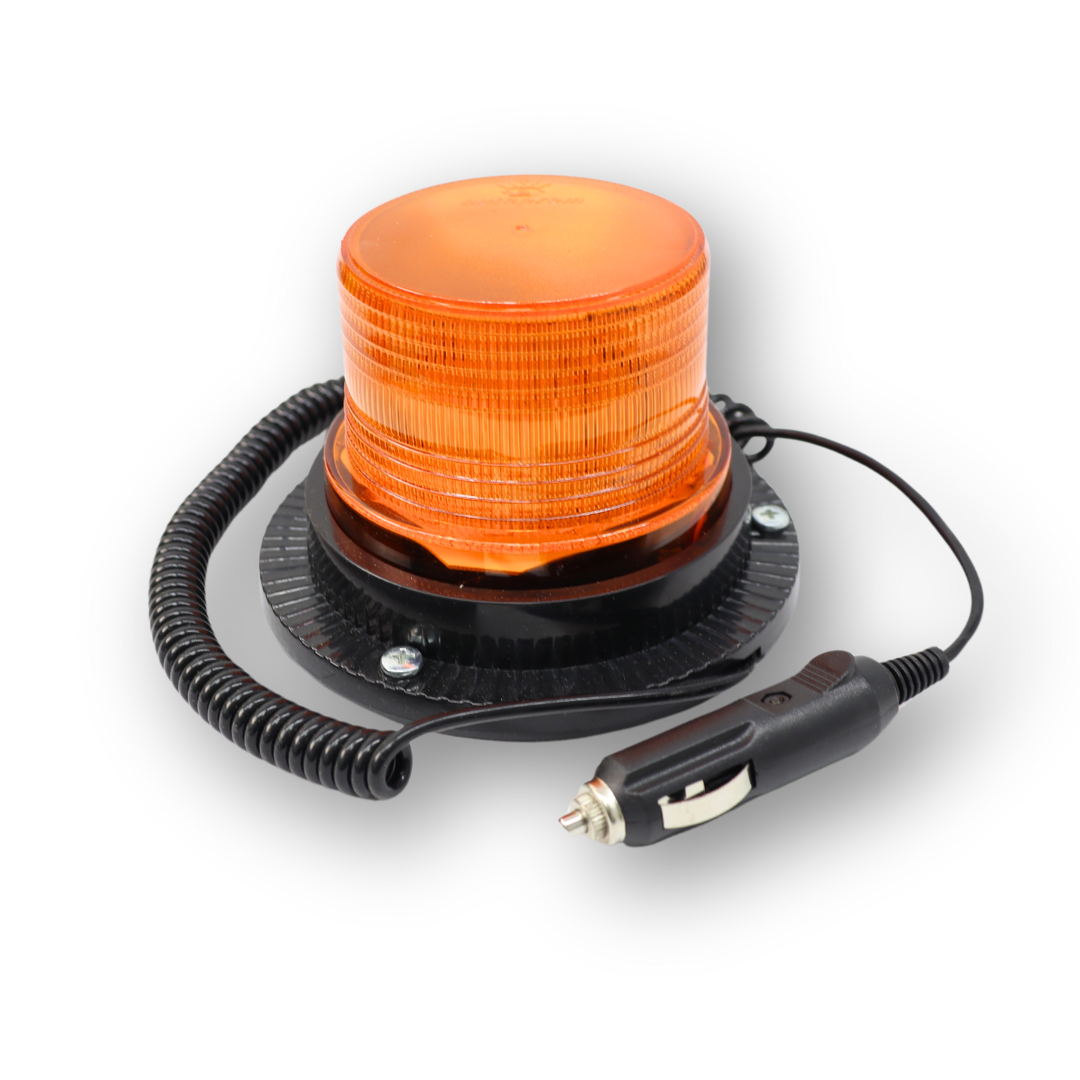 Маячок оранжевый LED 12-24V с магн. креп. низкий\EMR-11\