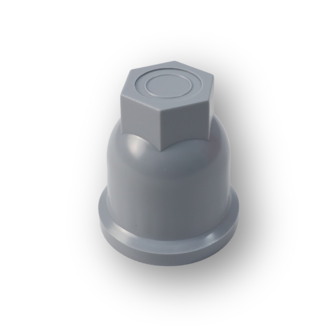 Колпачек на гайку 33  высокий серый