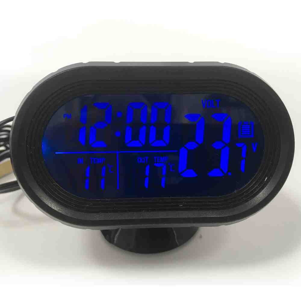 Вольтметр12-24 V \ градусник наруж.- внутр\часы (в прикуриватель) Вольтметр12-24 V \ градусник наруж.- внутр\часы (в прикуриватель)