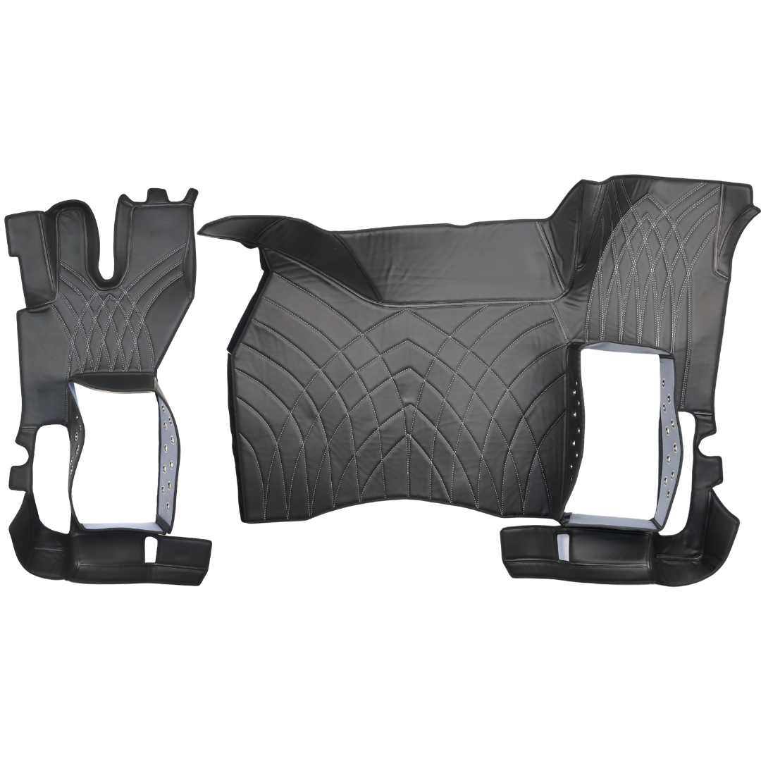 Коврик 3D Экокожа RENAULT T с 2014; АКПП, ровный пол,черный,