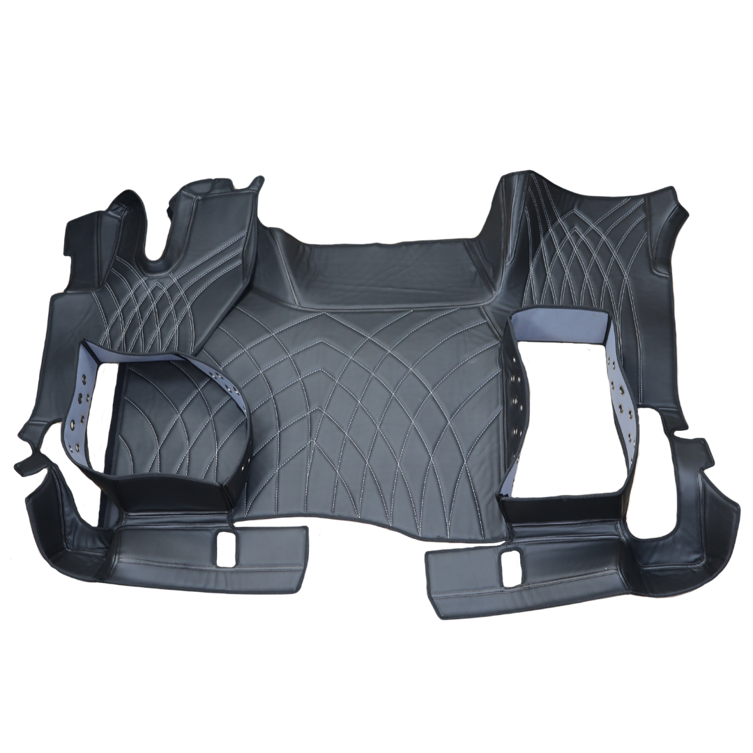 Коврик 3D Экокожа RENAULT T с 2014; АКПП, ровный пол,черный,