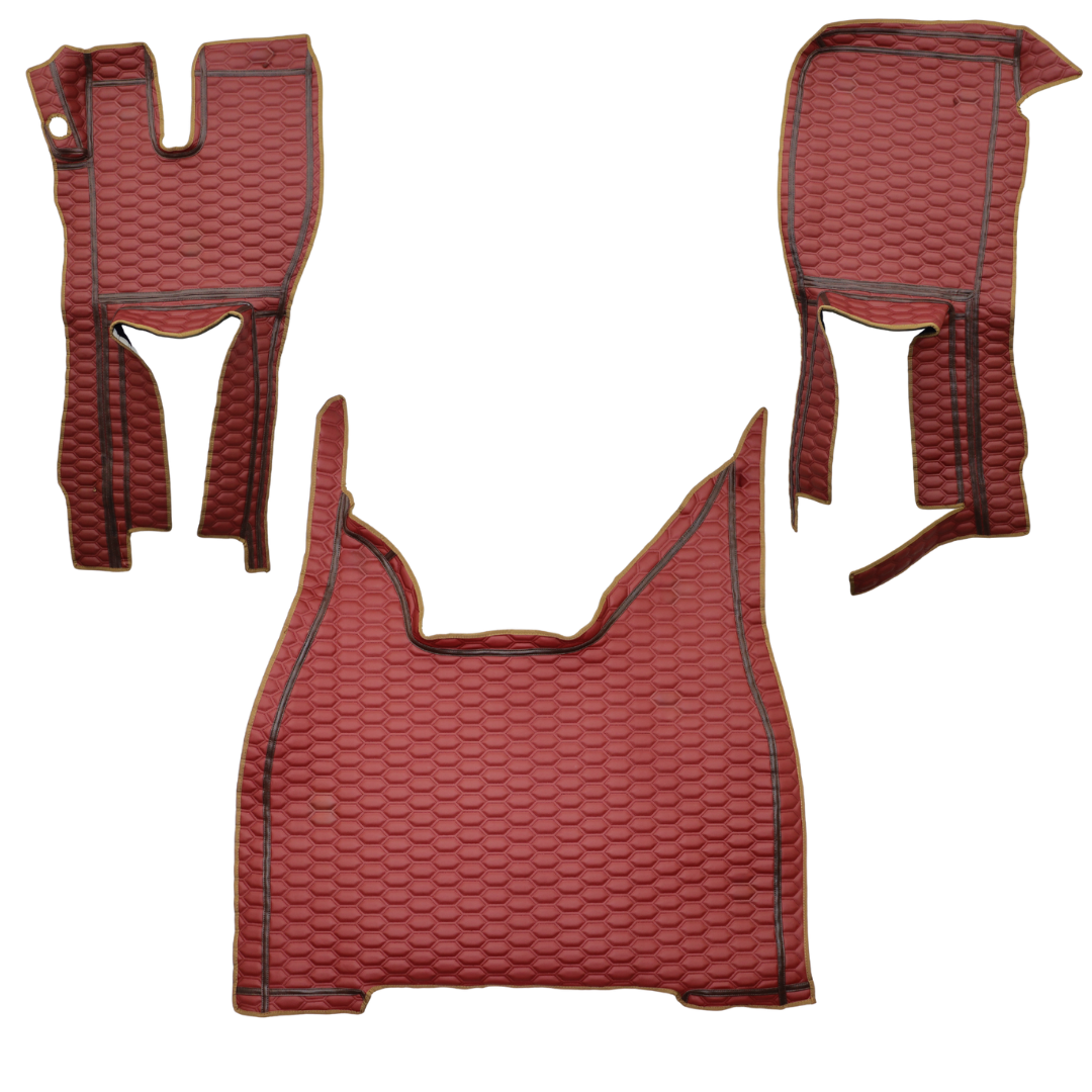 Килимок 3D Екошкіра FORD F-MAX c 2015; червоний Килимок 3D Екошкіра FORD F-MAX c 2015; червоний