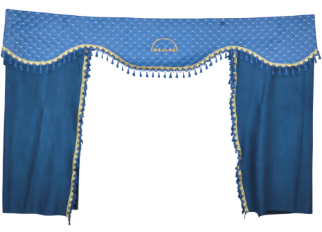 Шторка Екошкіра "Wave" MAN спальника синя Шторка Екошкіра "Wave" MAN спальника синя