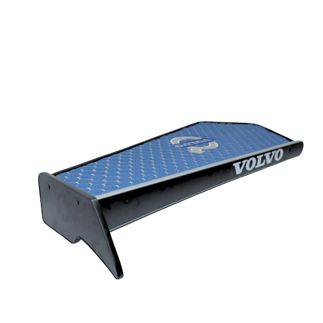 Полиця кабіни довга VOLVO FH EURO 6 з 2014р. синя з вишивкою\ST- Екошкіра стежка\