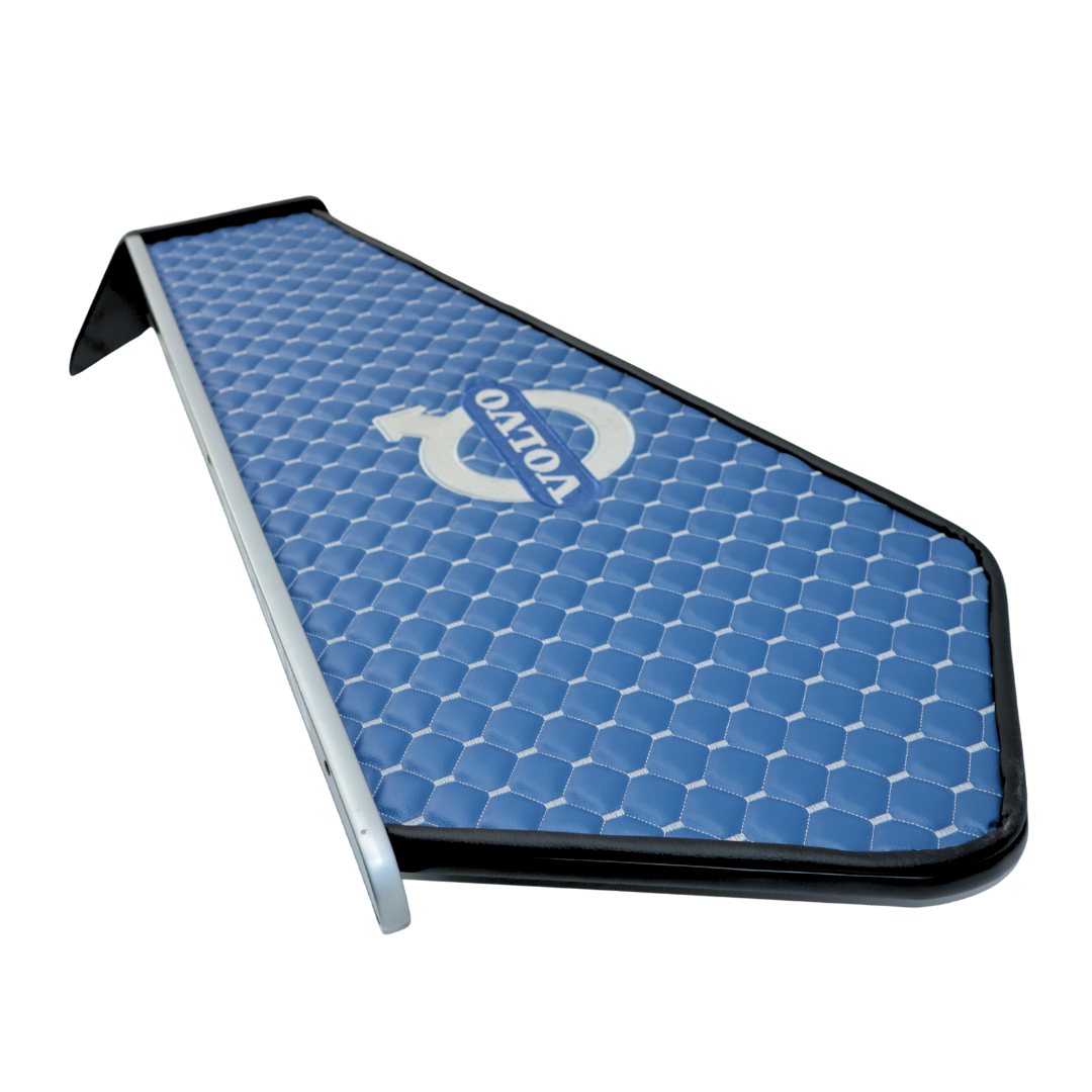 Полиця кабіни довга VOLVO FH EURO 6 з 2014р. синя з вишивкою\ST- Екошкіра стежка\