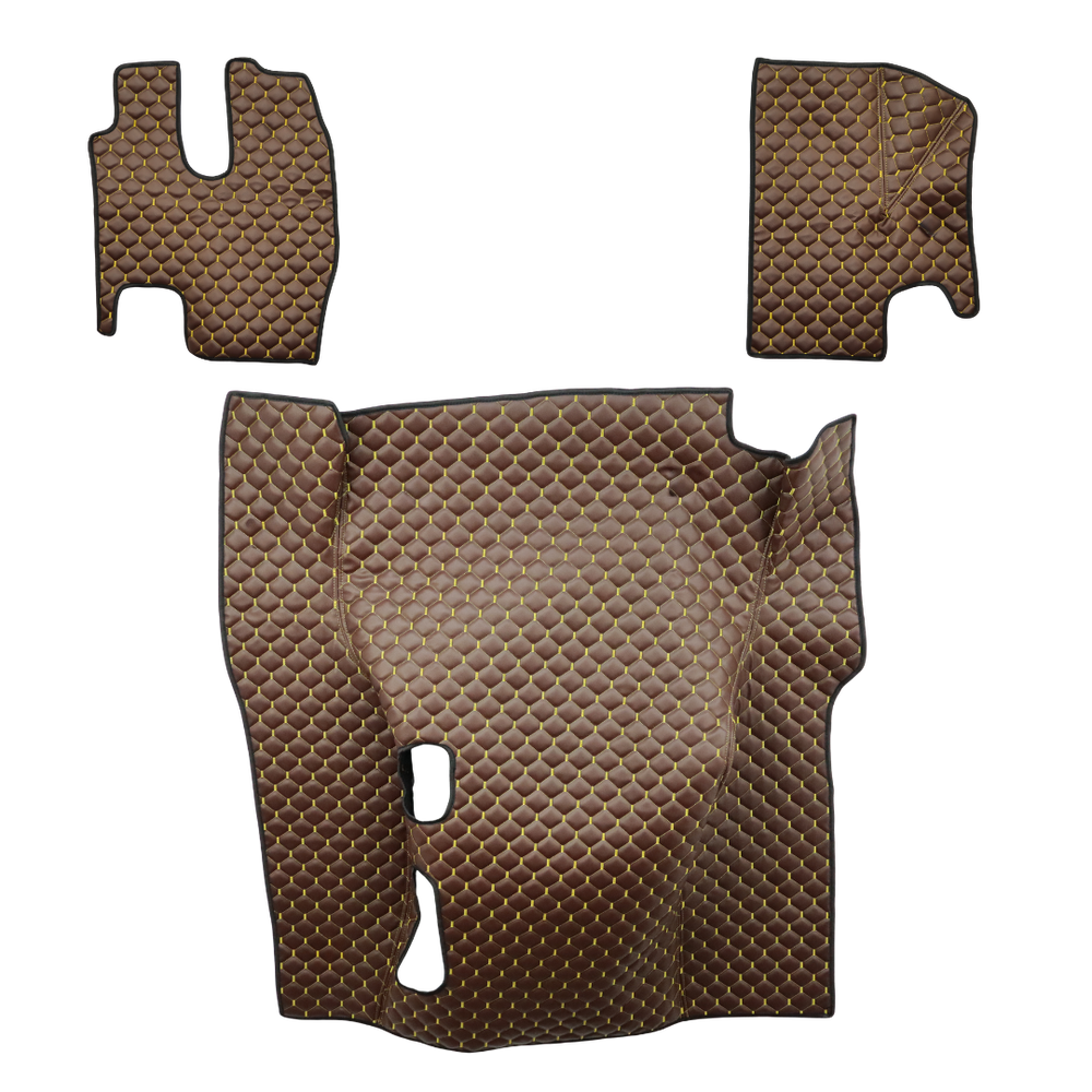 Килимок Екошкіра MERCEDES ATEGO 1998-2013 6л (висока шахта) коричневий, АСП Килимок Екошкіра MERCEDES ATEGO 1998-2013 6л (висока шахта) коричневий, АСП