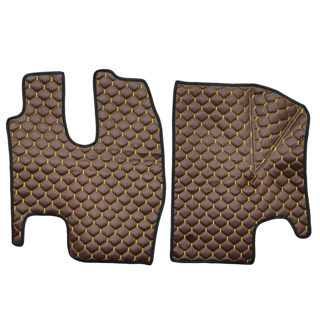 Килимок Екошкіра MERCEDES ATEGO 1998-2013 6л (висока шахта) коричневий, АСП Килимок Екошкіра MERCEDES ATEGO 1998-2013 6л (висока шахта) коричневий, АСП