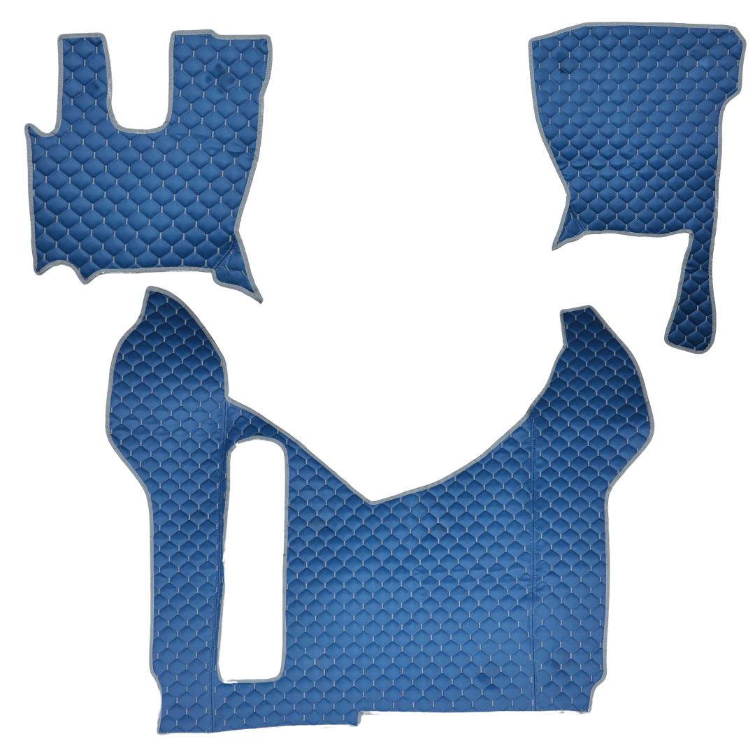 Коврик Экокожа RENAULT Premium 2006-2013; АКПП, МКПП, синий, АСП