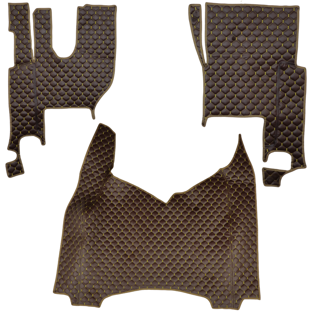 Коврик Экокожа RENAULT T с 2014; АКПП, коричневый, АСП