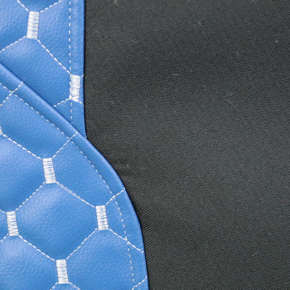 Чехол на сиденья Экокожа Renault Magnum, трасформер пассажирское сидение, синий Чехол на сиденья Экокожа Renault Magnum, трасформер пассажирское сидение, синий