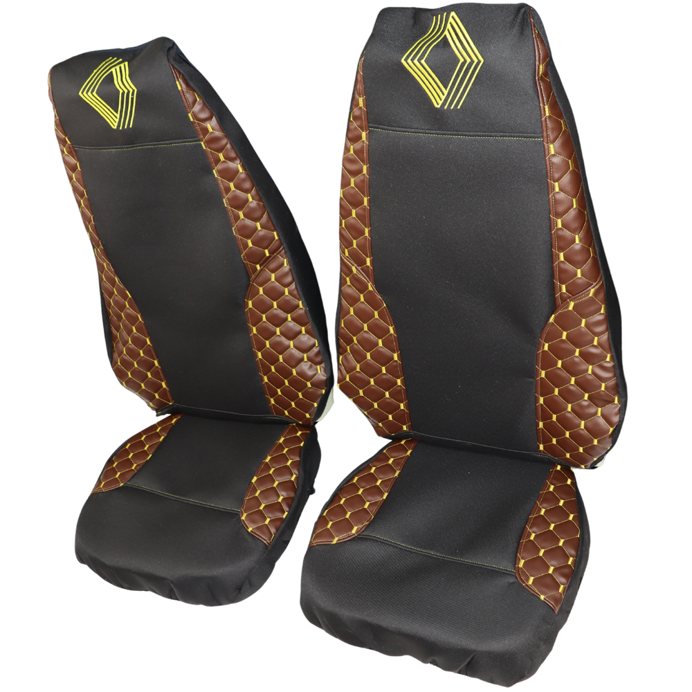 Чохол на сидіння Екошкіра, Renault Premium (2005-2013) (пілот) коричневий. Чохол на сидіння Екошкіра, Renault Premium (2005-2013) (пілот) коричневий.