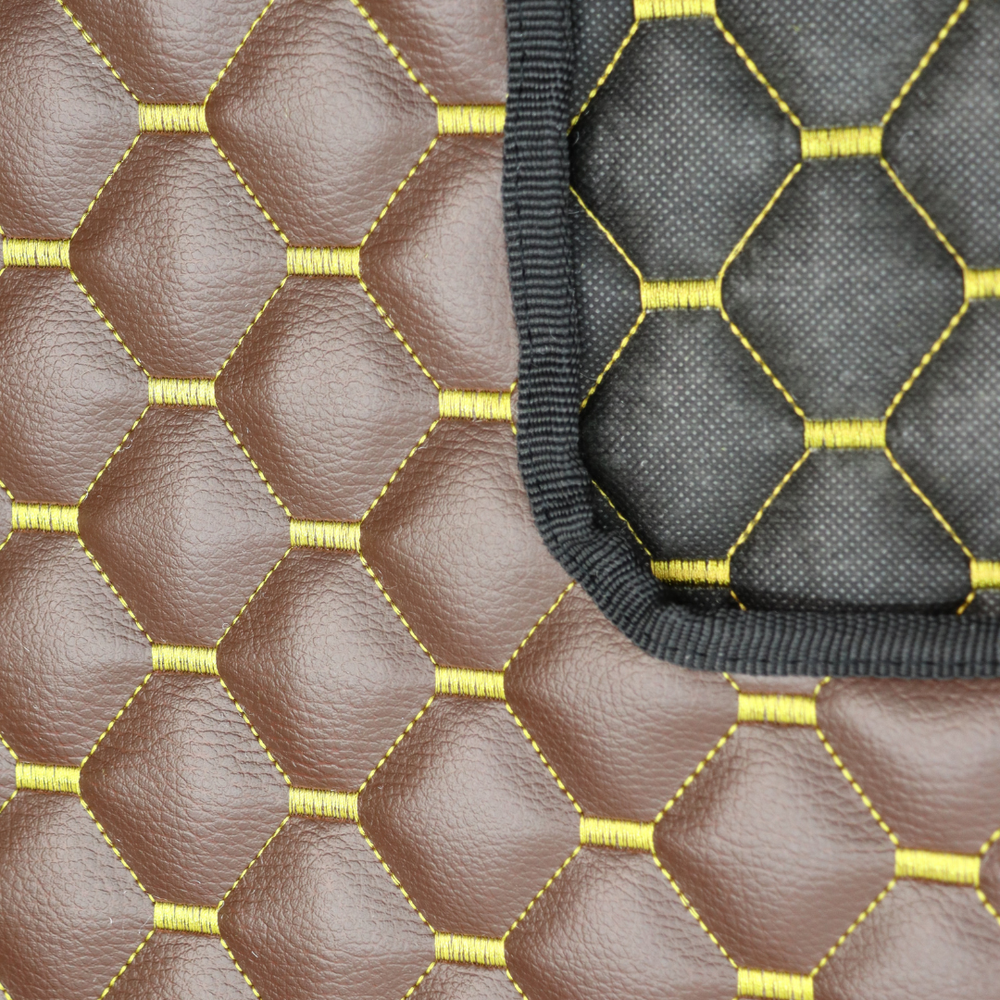 Килимок Екошкіра DAF XF105 2005-2013; АКПП, коричневий,