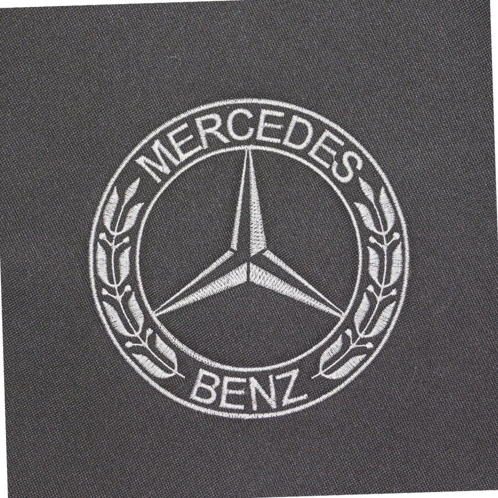Чехол на сиденья MERCEDES ATEGO с 2013г. (водитель пилот - пассажир пилот, 2 - ремня), черный