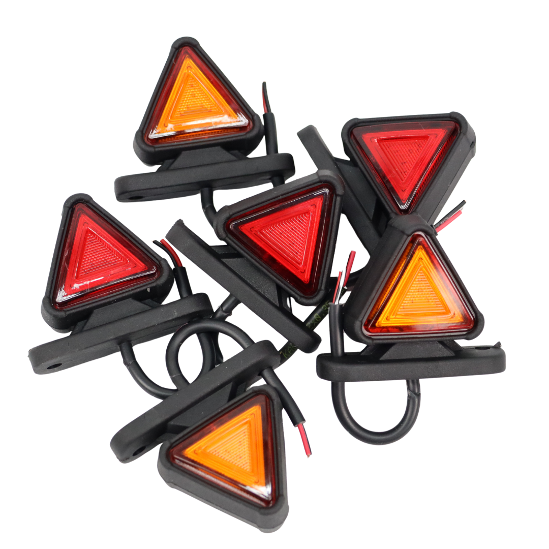 Габаритный фонарь треугольный красно-желтый Габаритный фонарь треугольный красно-желтый