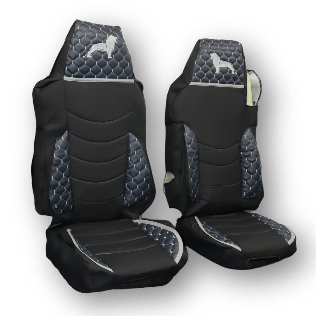 Чехол на сиденья KILIFI MAN TGX,TGA,TGL,TGM,TGS; (2005-2020) 1 ремень водитель серый Чехол на сиденья KILIFI MAN TGX,TGA,TGL,TGM,TGS; (2005-2020) 1 ремень водитель серый