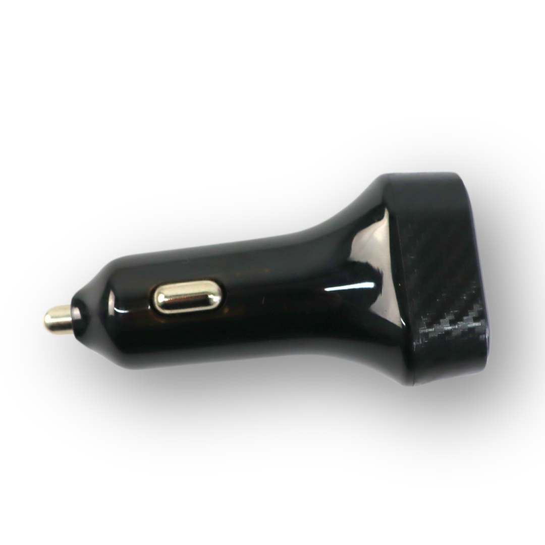 Вольтметр 12-24 V (в прикуриватель + разъем usb + type-c подсветка rgb)