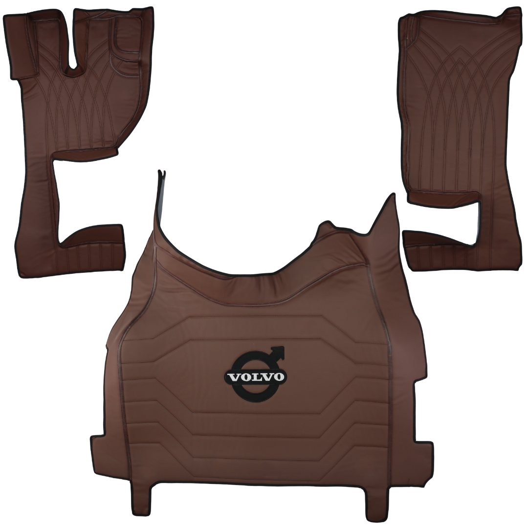 Килимок 3D Екошкіра VOLVO FH 2003-2013; АКПП,коричневий, Килимок 3D Екошкіра VOLVO FH 2003-2013; АКПП,коричневий,