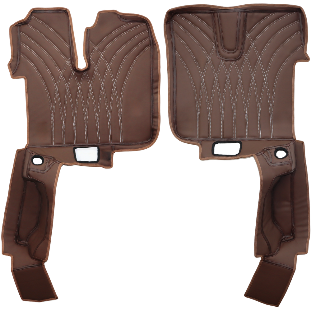 Коврик 3D Экокожа MAN TGX 2008 -2017; 2 ящ., АКПП,МКПП. коричневый