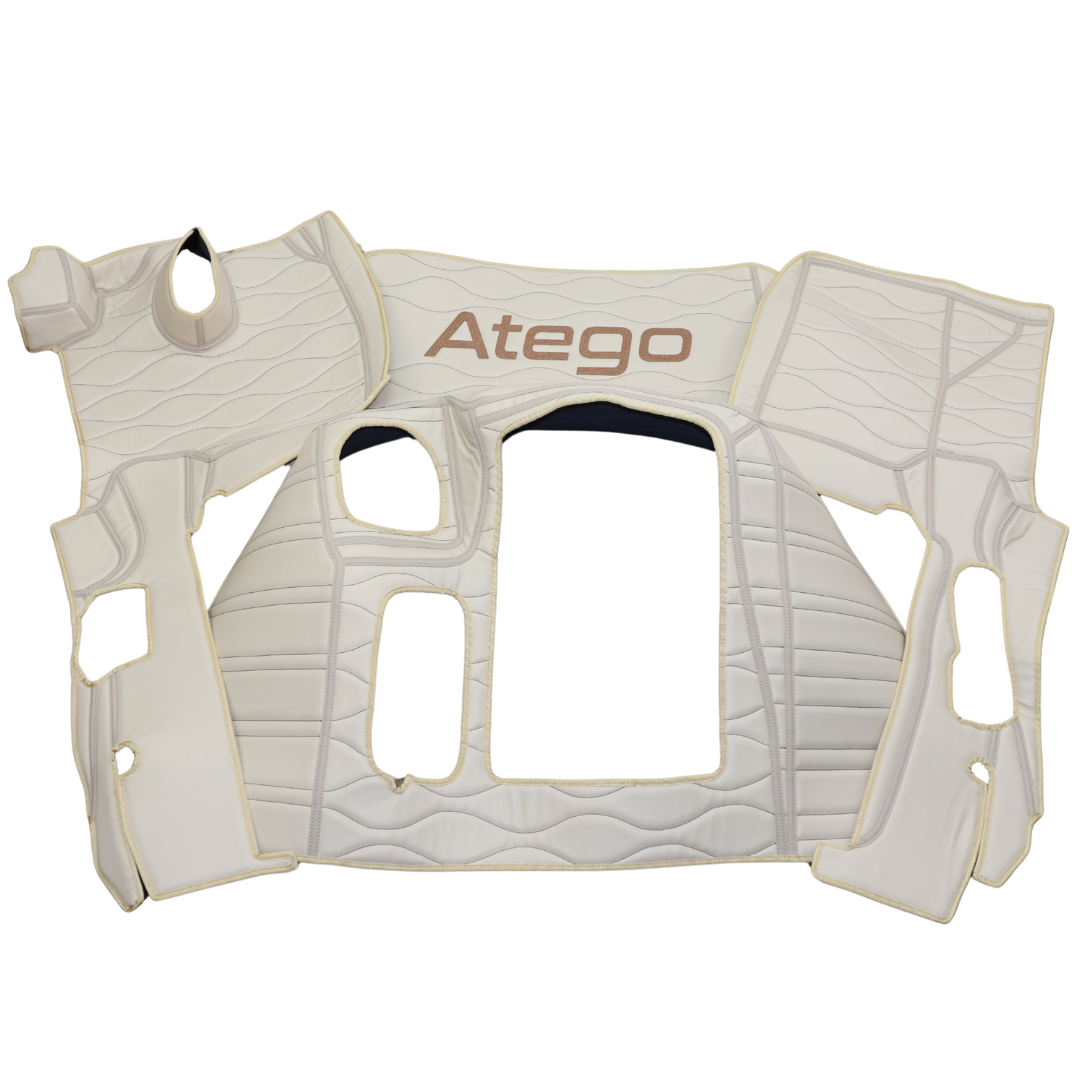 Килимок 3D Екошкіра Mercedes Atego EURO 6 з 2013р., бежевий Килимок 3D Екошкіра Mercedes Atego EURO 6 з 2013р., бежевий