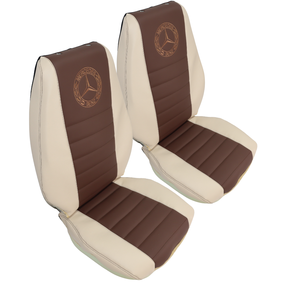 Чехол на сиденья MERCEDES Atego,Axor 2004-2014 2 подголовника беж.- коричн. Чехол на сиденья MERCEDES Atego,Axor 2004-2014 2 подголовника беж.- коричн.