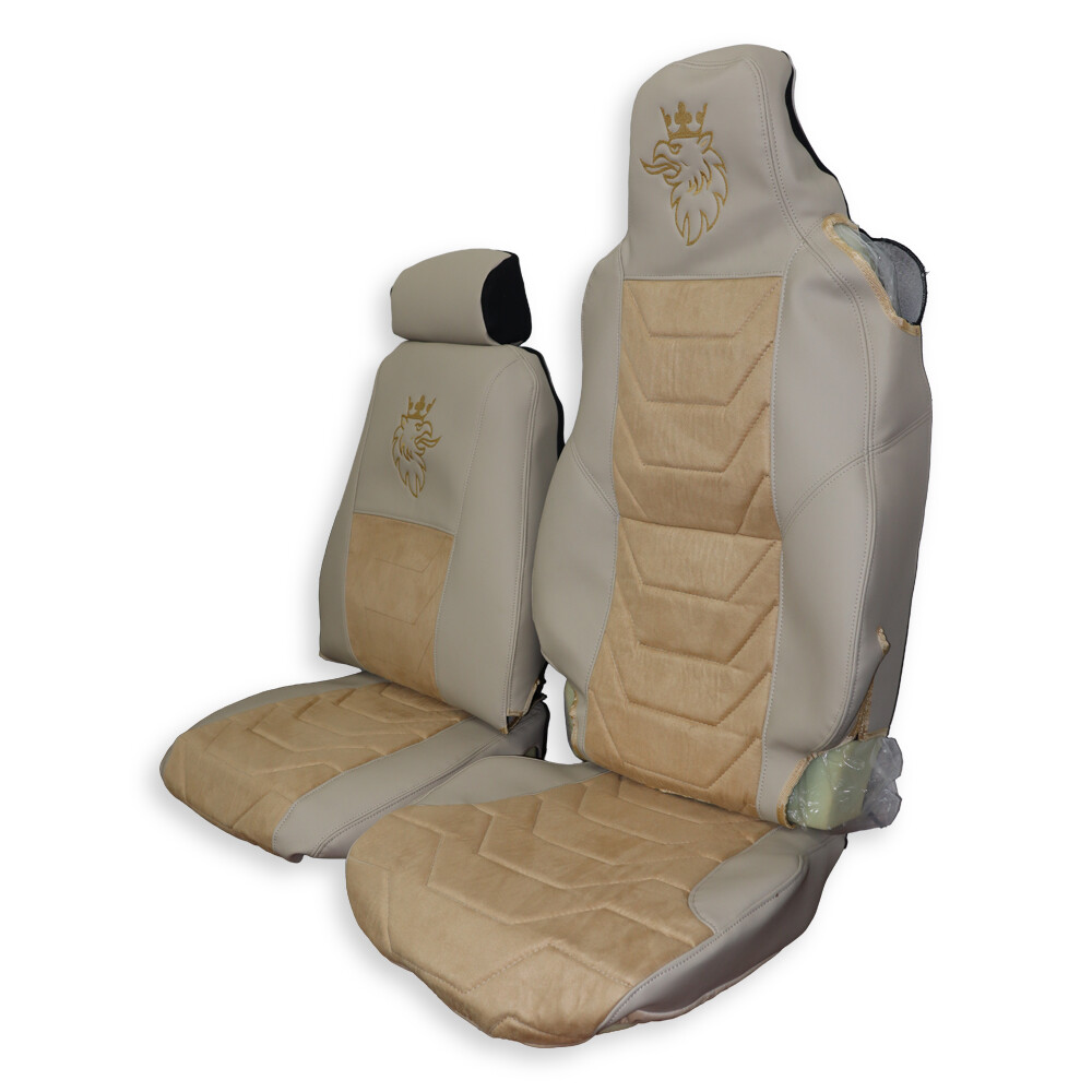 Чохол на сидіння SCANIA R,G,P,S (2014-...) водить. моноліт – пас. складне, алькантара-екошкіра