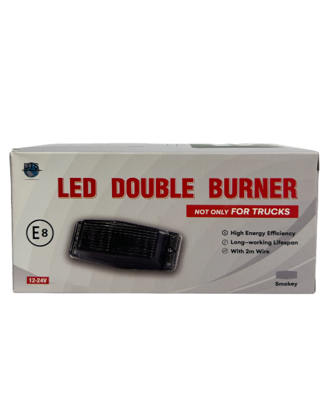 Фонарик габаритный Holland Style SMOKE  LED 12-24v (белый\желтый)