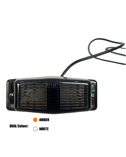 Фонарик габаритный Holland Style SMOKE  LED 12-24v (белый\желтый)