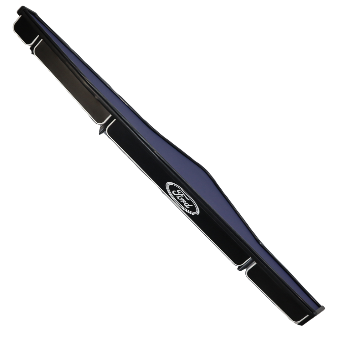 Полка кабины длинная Ford синяя с перфорацией\ST- Экокожа на поролоне \на всю торпеду Полка кабины длинная Ford синяя с перфорацией\ST- Экокожа на поролоне \на всю торпеду