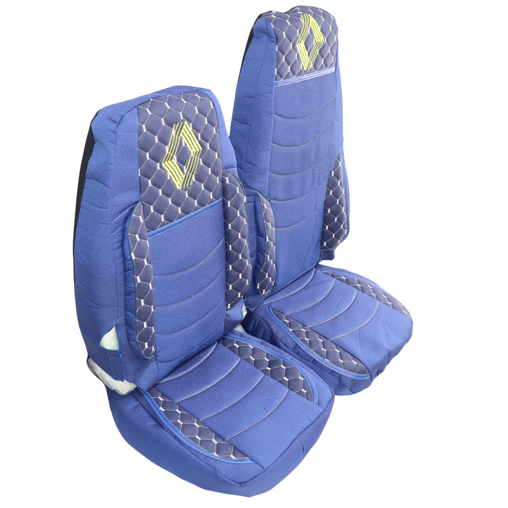 Чехол на сиденья KILIFI Renault Magnum, трасформер пассажирское сидение, синий Чехол на сиденья KILIFI Renault Magnum, трасформер пассажирское сидение, синий