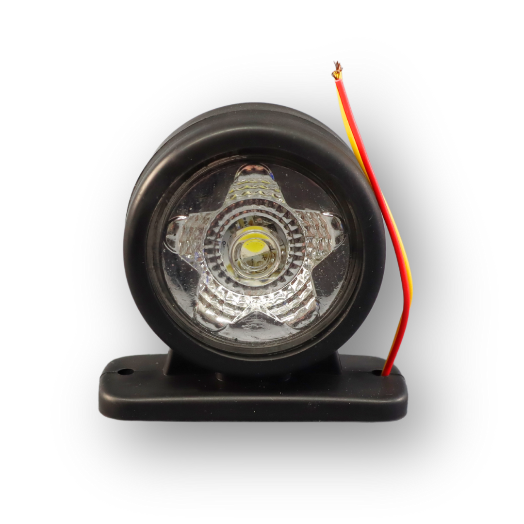 Фонарь габаритный рог LED-24V 8см(NOKTA) Фонарь габаритный рог LED-24V 8см(NOKTA)