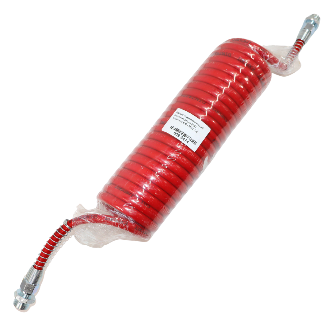 Шланг пневматический полиамидный (PA) красный 5,5м М22*1,5 Шланг пневматический полиамидный (PA) красный 5,5м М22*1,5