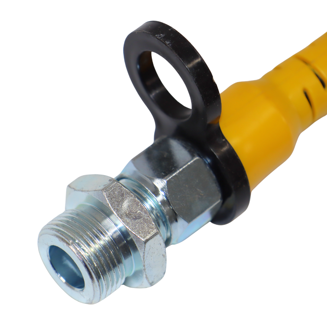 Шланг пневматический полиамидный (PA) черный с желтыми хвостовиками 5,5м М22*1,5 Шланг пневматический полиамидный (PA) черный с желтыми хвостовиками 5,5м М22*1,5