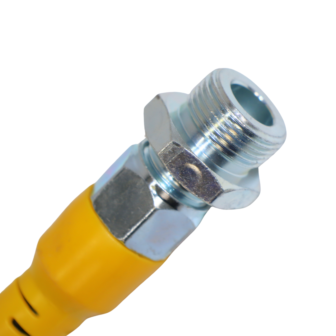 Шланг пневматический полиамидный (PA) черный с желтыми хвостовиками 5,5м М22*1,5 Шланг пневматический полиамидный (PA) черный с желтыми хвостовиками 5,5м М22*1,5