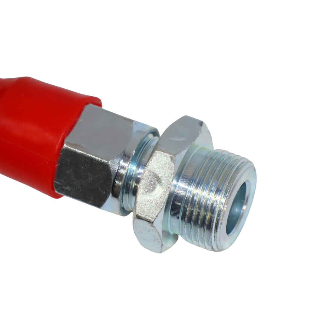 Шланг пневматический полиамидный (PA) черный с красными хвостовиками 5,5м М22*1,5 Шланг пневматический полиамидный (PA) черный с красными хвостовиками 5,5м М22*1,5