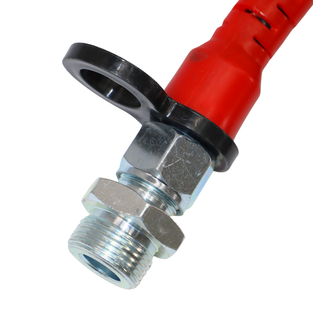 Шланг пневматический полиамидный (PA) черный с красными хвостовиками 5,5м М22*1,5 Шланг пневматический полиамидный (PA) черный с красными хвостовиками 5,5м М22*1,5