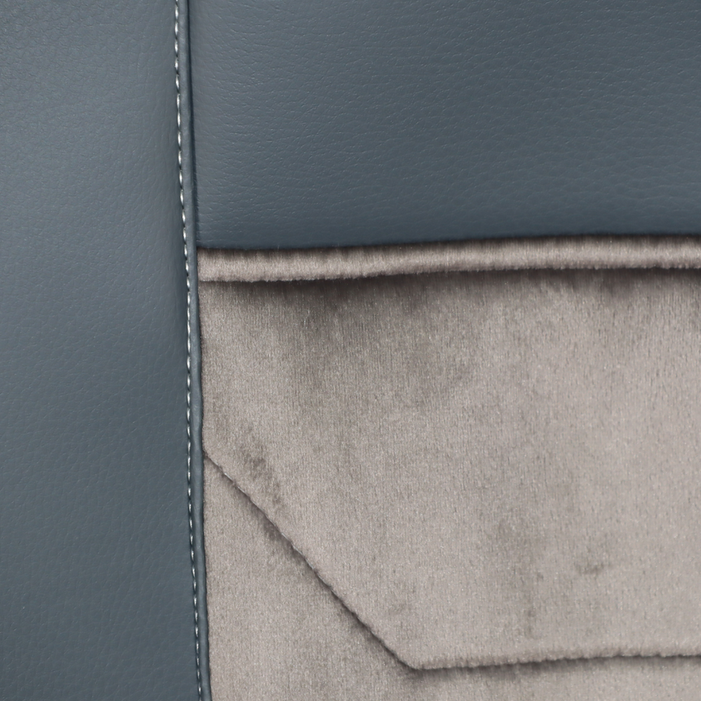 Чохол на сидіння SCANIA R,G,P (2004-2017) водій пілот - пас. складне, сір. Чохол на сидіння SCANIA R,G,P (2004-2017) водій пілот - пас. складне, сір.